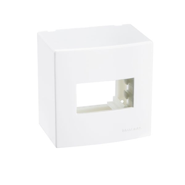 CAIXA SOBREPOR 75X75 1POSTO COM SUPORTE BRANCO SLEEK PA018643 MARGIRIUS