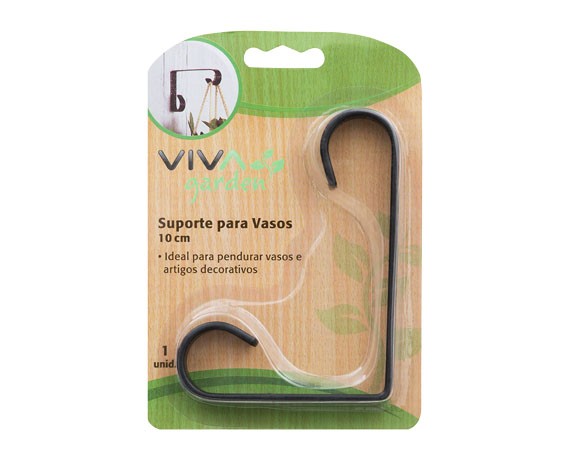 SUPORTE P/VASO 15CM PRETO 5258 BEMFIXA