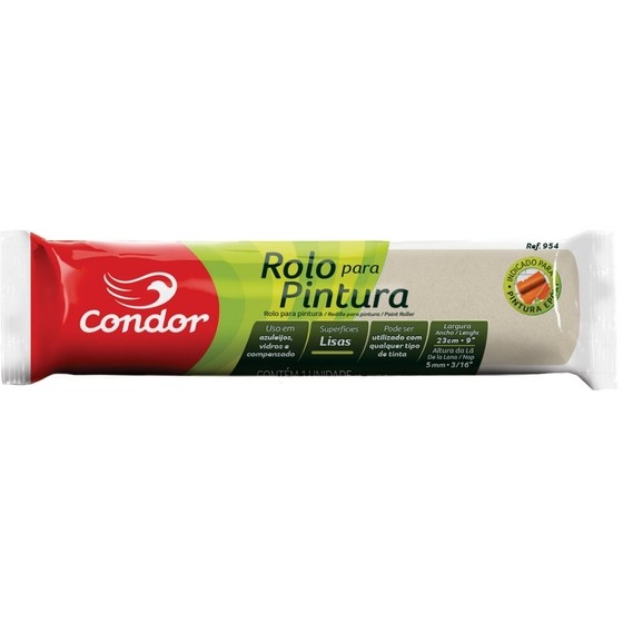 ROLO LA PARA EPÓXI 23CM SEM SUPORTE 954 CONDOR