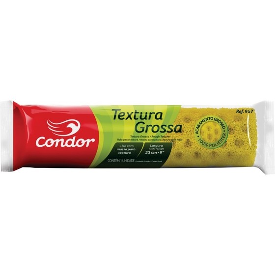 ROLO TEXTURA GROSSA 23CM SEM SUPORTE 967 CONDOR