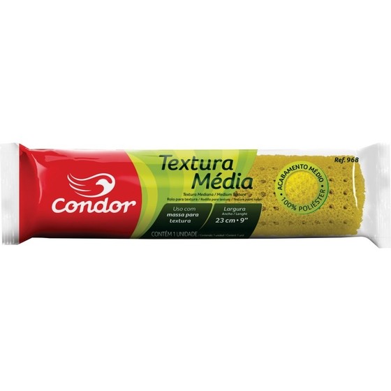 ROLO TEXTURA MEDIA 23CM SEM SUPORTE 968 CONDOR