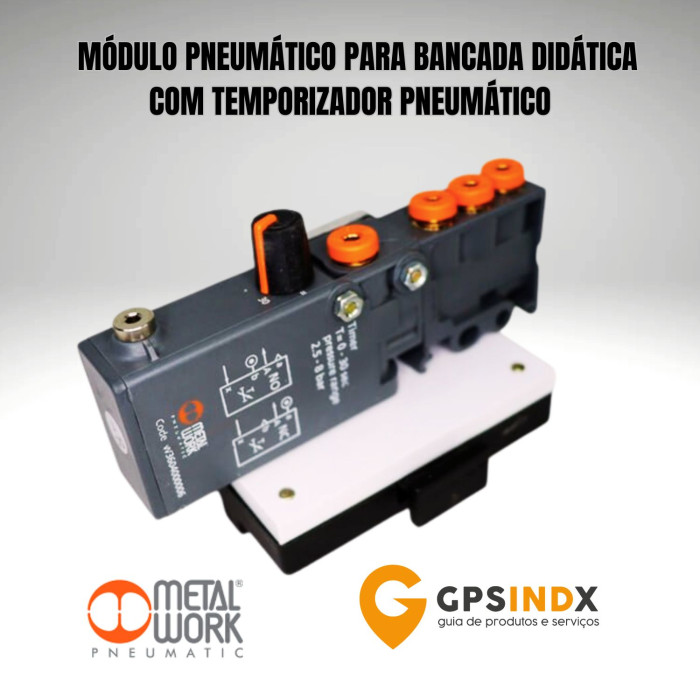 Temporizador Pneum&aacute;tico W3604000005 METALWORK para Bancada Did&aacute;tica