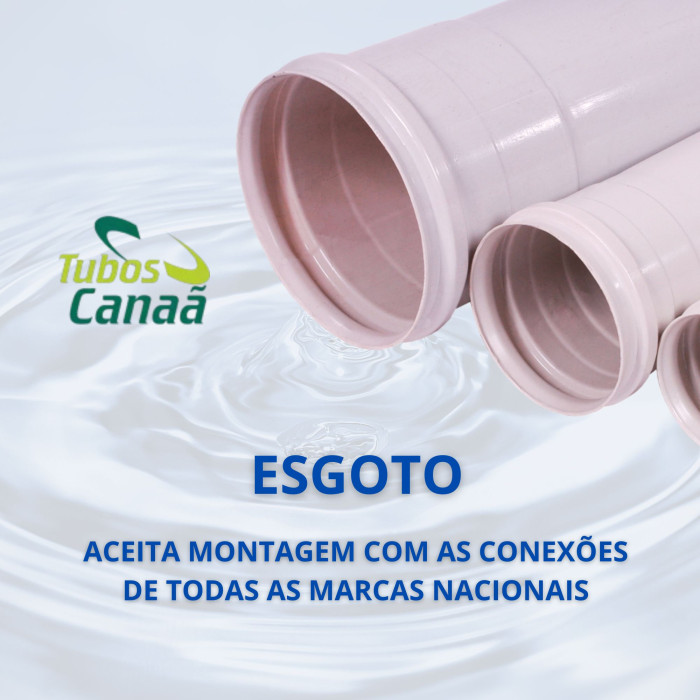 Tubo de PVC para esgoto residencial e industrial