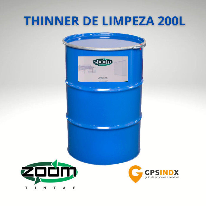 Tambor de thinner de limpeza 200 litros Zoom Tintas