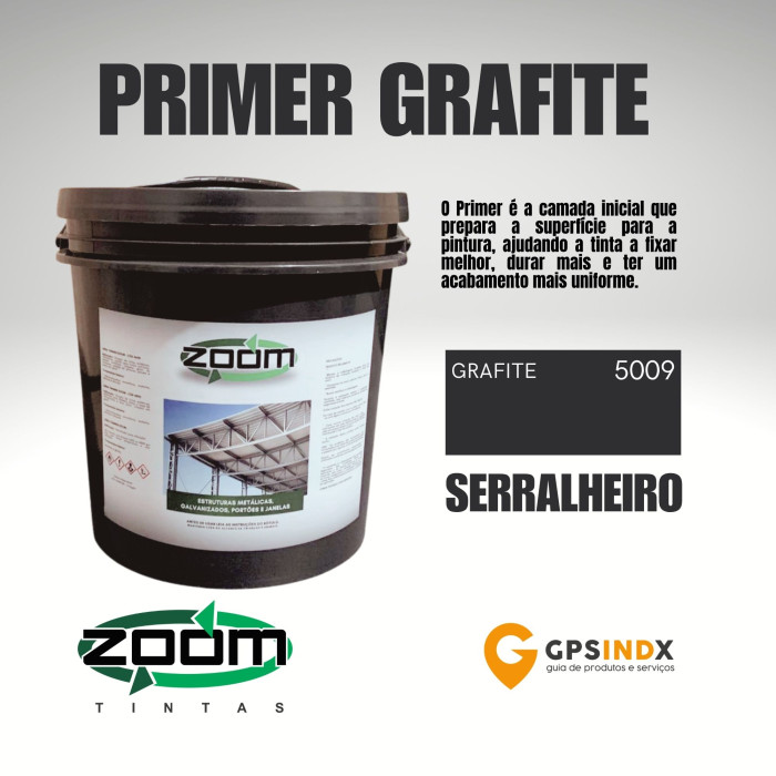 PRIMER E FUNDO ACABAMENTO GRAFITE  ZOOM TINTAS