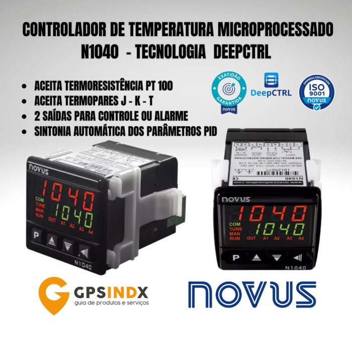 Controlador de Temperatura N1040 Novus